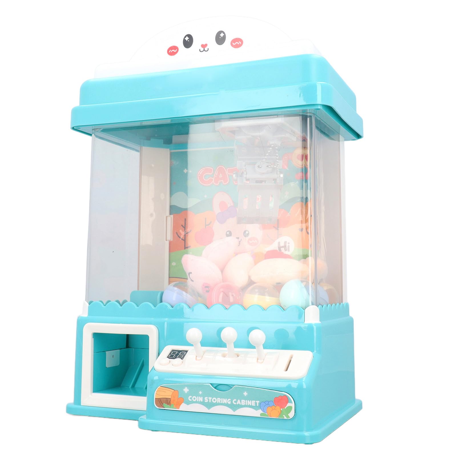 Mini Macchina per Afferrare i Giocattoli con Artigli per Bambini con Luci Lampeggianti e Suoni per Feste di Compleanno Divertente Gioco per Famiglie in Plastica 1 unità