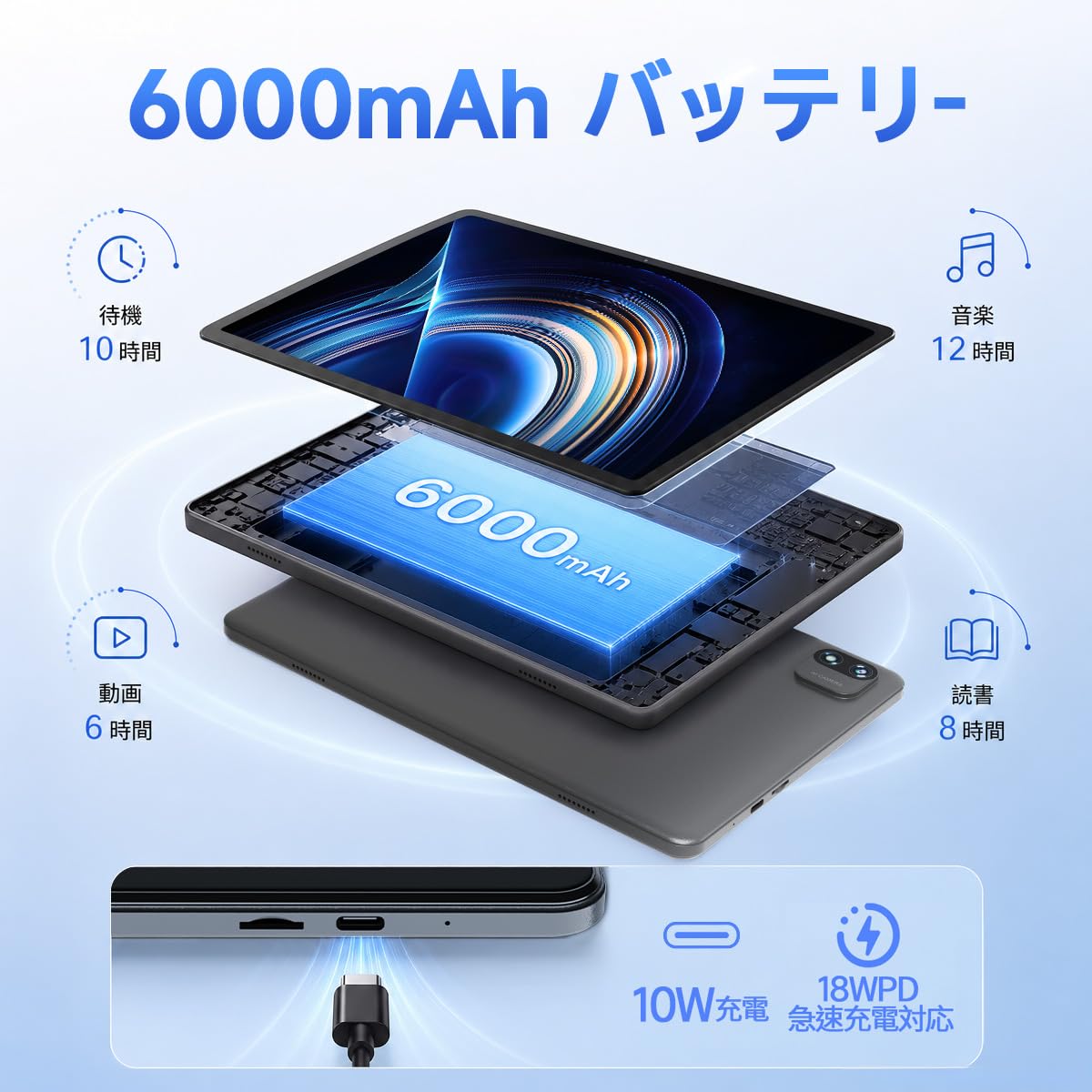 Amazon.co.jp: 【2026新登場 Android 16 タブレット 10インチ 】星の
