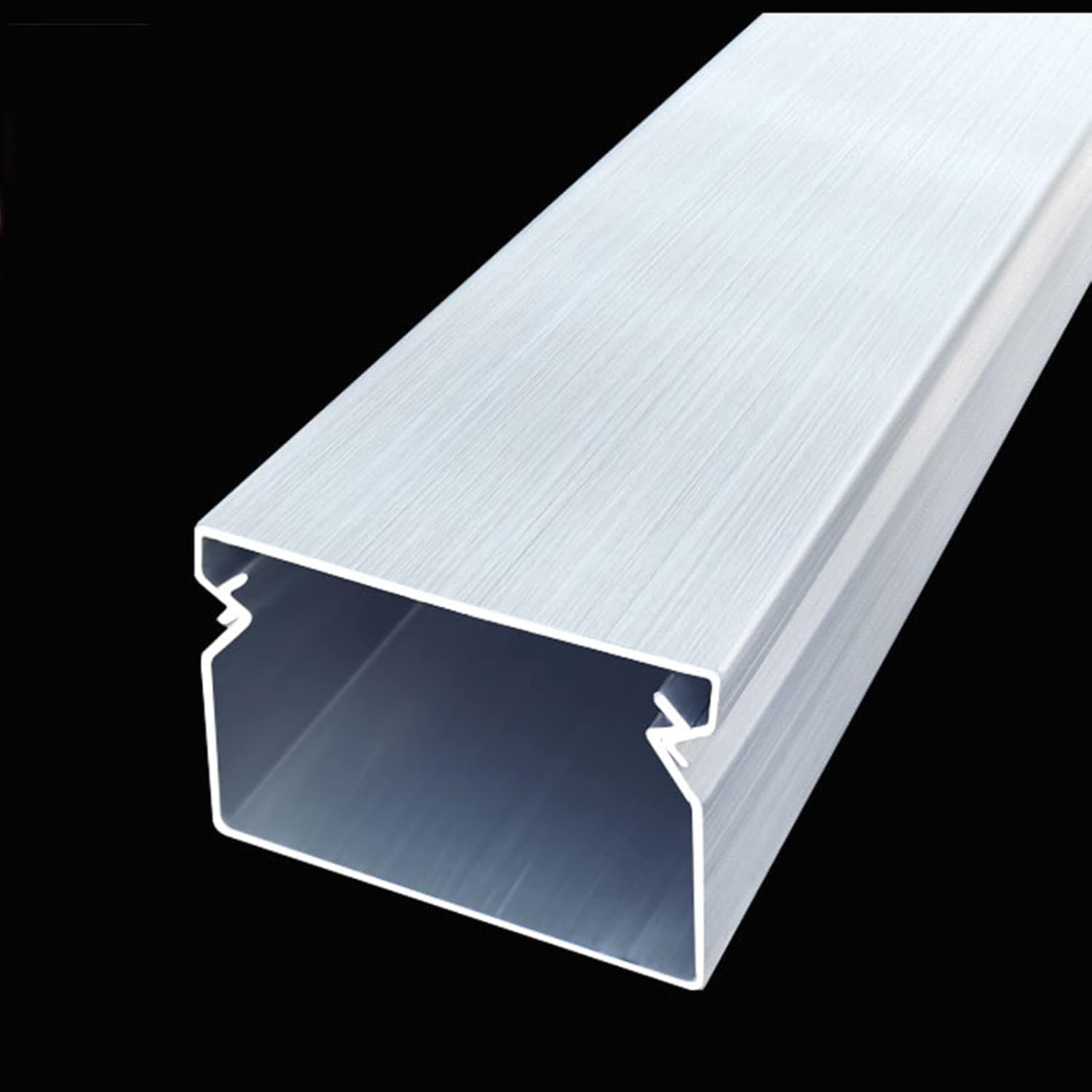 Canaline per Cavi da Parete, Nascondicavi in ​​Alluminio da 3 Cm, Canalina per Cavi per Cucine, Porte, Concerti, Officine, Magazzini, Silver, 1M Length