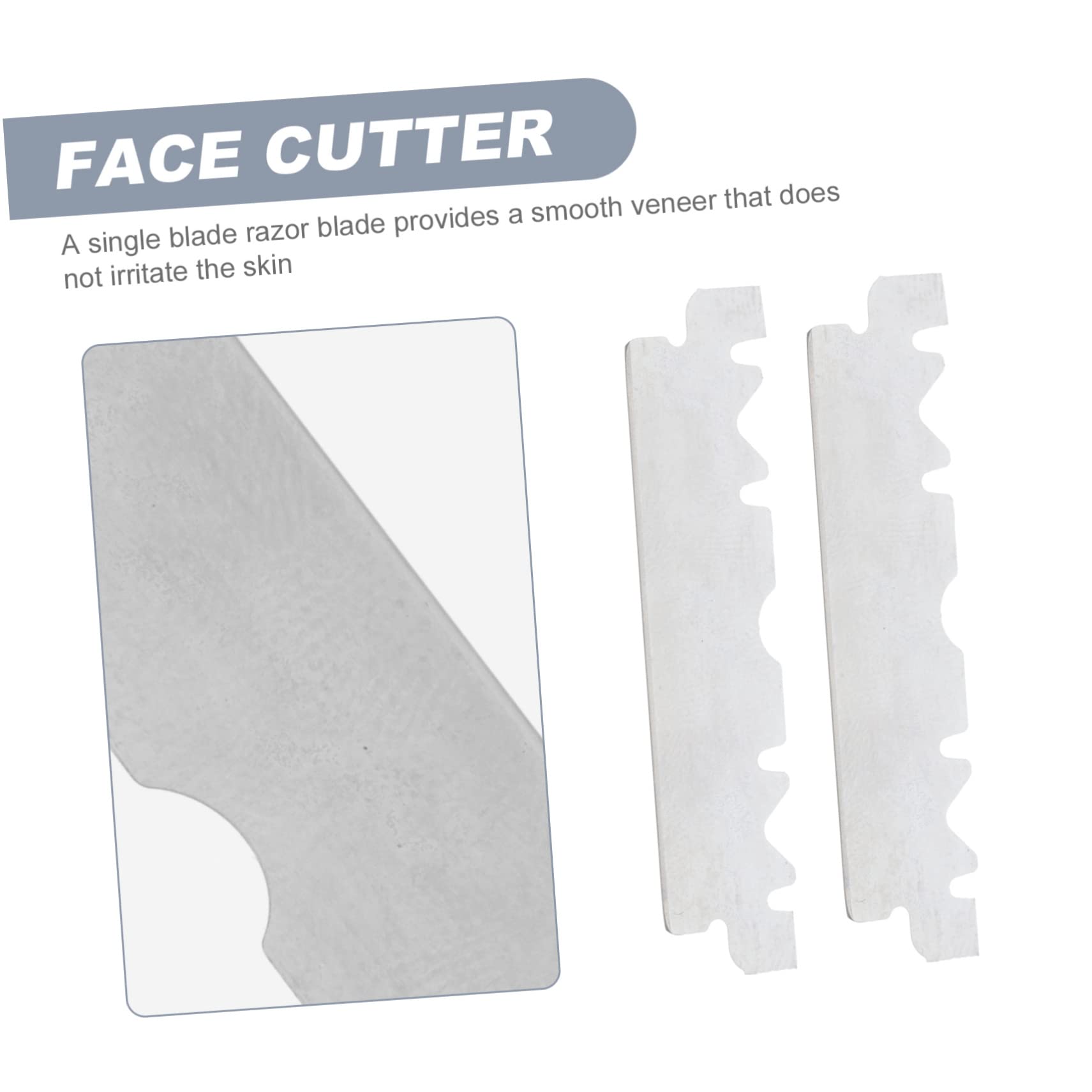 FOMIYES 400piezas Cuchillas De Afeitar De Inoxidable Para Cuchillas De Doble Cara Reemplazo Seguro y Duradero Para Casa y Salones De Belleza