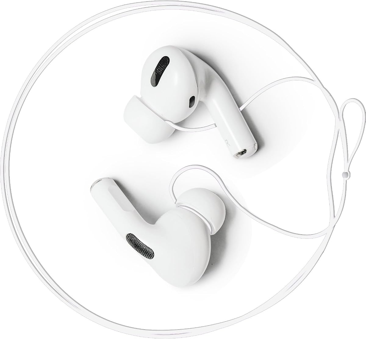 Correa antipérdida para Airpod Pro, nueva versión de correa para auriculares internos inalámbricos con puntas para los oídos, cordón Airpod Pro - Blanco (Compatible con Airpods Pro 1 2 3, Sony, Beats, Samsung, Bose)