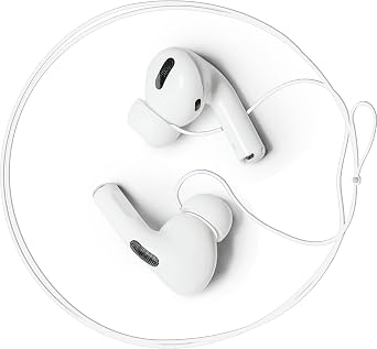 Anti-Lost Strap for Airpod Pro, New Version Strap for Wireless in-Ear Earbuds with Ear Tips, Airpod Pro Lanyard - White Compatible with Airpods Pro 1 2 3, Sony, Beats, Samsung, Bose