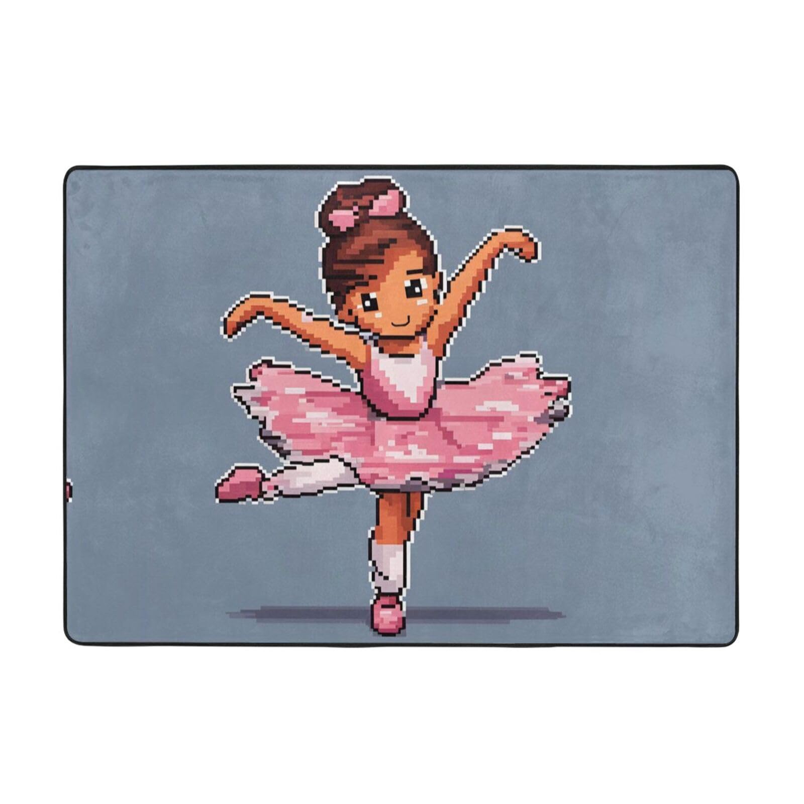 Tapis ballerine danseuse doux pour éviter le sol froid dans la chambre d'enfant