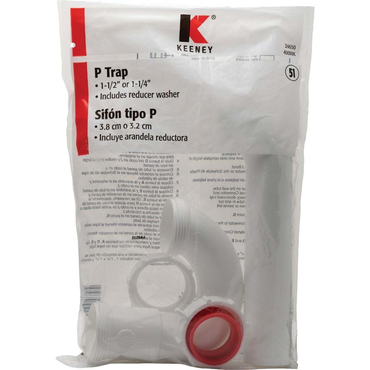 Amazon.com: Plumb Pak 400WK Plastic P-Trap Kit with Reducing