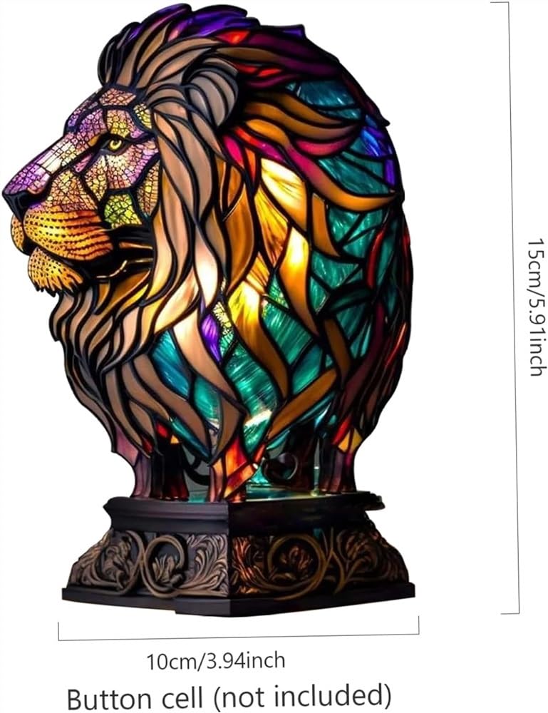 Amazon.co.jp : ステンドグラスランプ動物デスクランプヴィンテージ