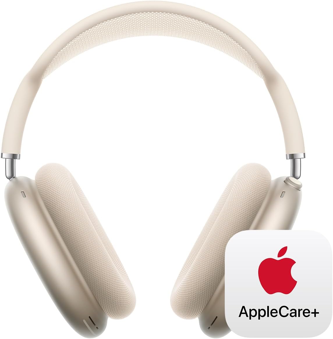 Apple AirPods Max Wireless Over-Ear Headphones, Pro-Level Active Noise Cancellation, Transparency Mode, Personalized Spatial Audio - Starlight with AppleCare+ (2 Years)