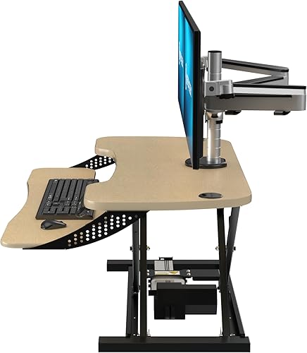 Miniatura 50 de VERSADESK® PowerPro™ Elite 40" x 24" - Convertidor de escritorio eléctrico ancho controlado por aplicación con puerto de carga USB. Eleva hasta 20