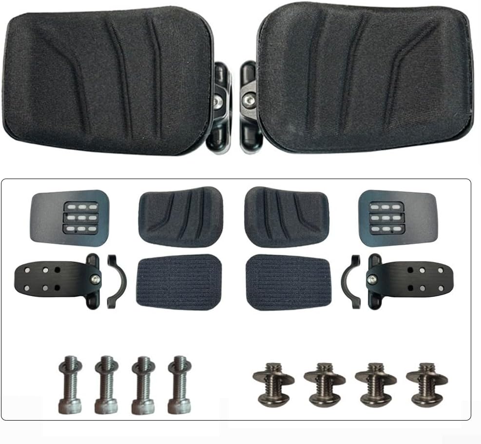 Bicycle Handlebar Clamp Rest Pad for Road, Mountain, and Track Bikes CNC Forged Aluminum Alloy with Anti Slip Pads (One set)