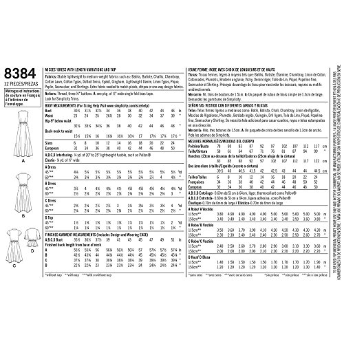 Patron de couture Simplicity D0671 avec variations de longueur robes et hauts - 2