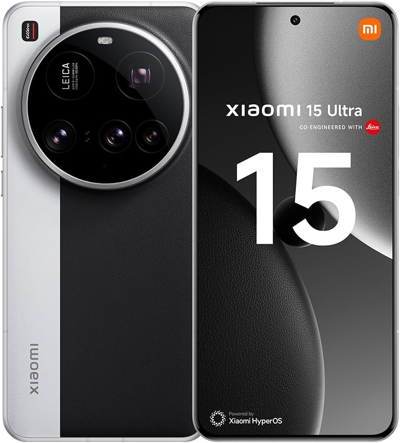 Xiaomi 15 Ultra Smartphone, 16+512GB, Silver, 100mm Leica 200MP super telephoto, 5410mAh battery, 90W HyperCharge, HyperAI