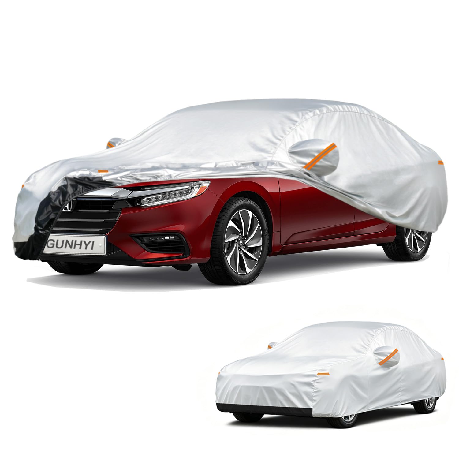 GUNHYI Car Cover Custom Fit Honda Insight (2019-2026) Waterproof for Automobiles, Oxford Sun Rain Dust Snow Protection (Ships from US Warehouse, Delivery 3-8 Days)