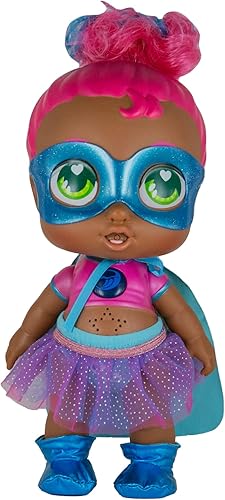 Super Cute Little Babies Glitzy Cool - Kala Super Power Water - Ropa reversible - Biberón mágico iluminado - Luces y sonidos