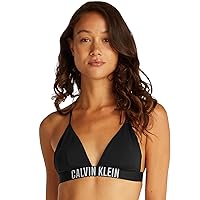 Calvin Klein Donna Top Bikini a Triangolo Imbottitura Estraibile