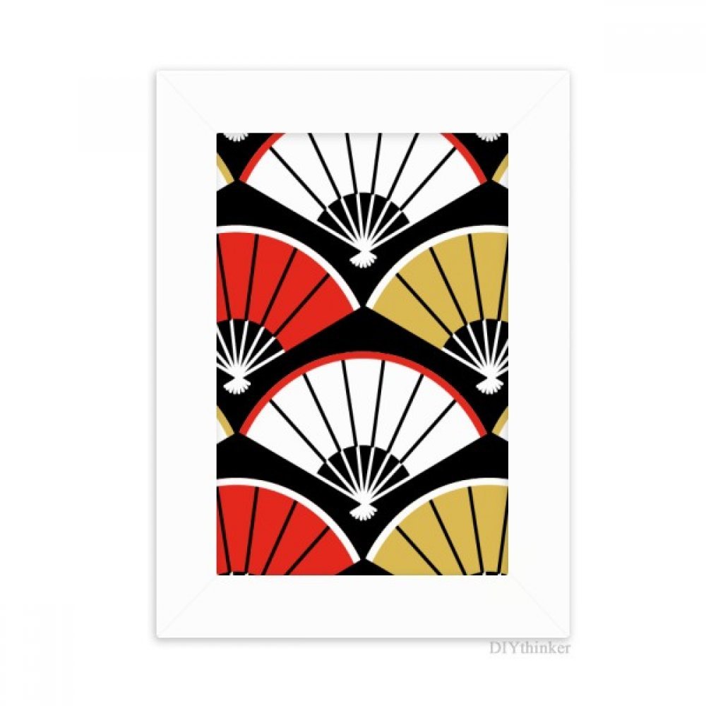 Cadre photo rouge or style asiatique pliant pour cadeau anniversaire