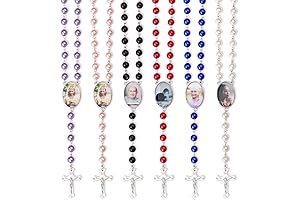 Memorial Rosary Necklace - Personalized with Engraved Photo