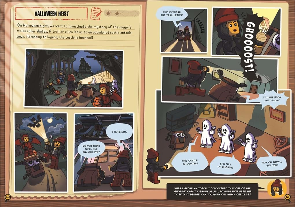 LEGO® Books: Junior Detective Agency (with detective minifigure, dog mini-build, 2-sided poster, play scene, evidence envelopes and LEGO elements)