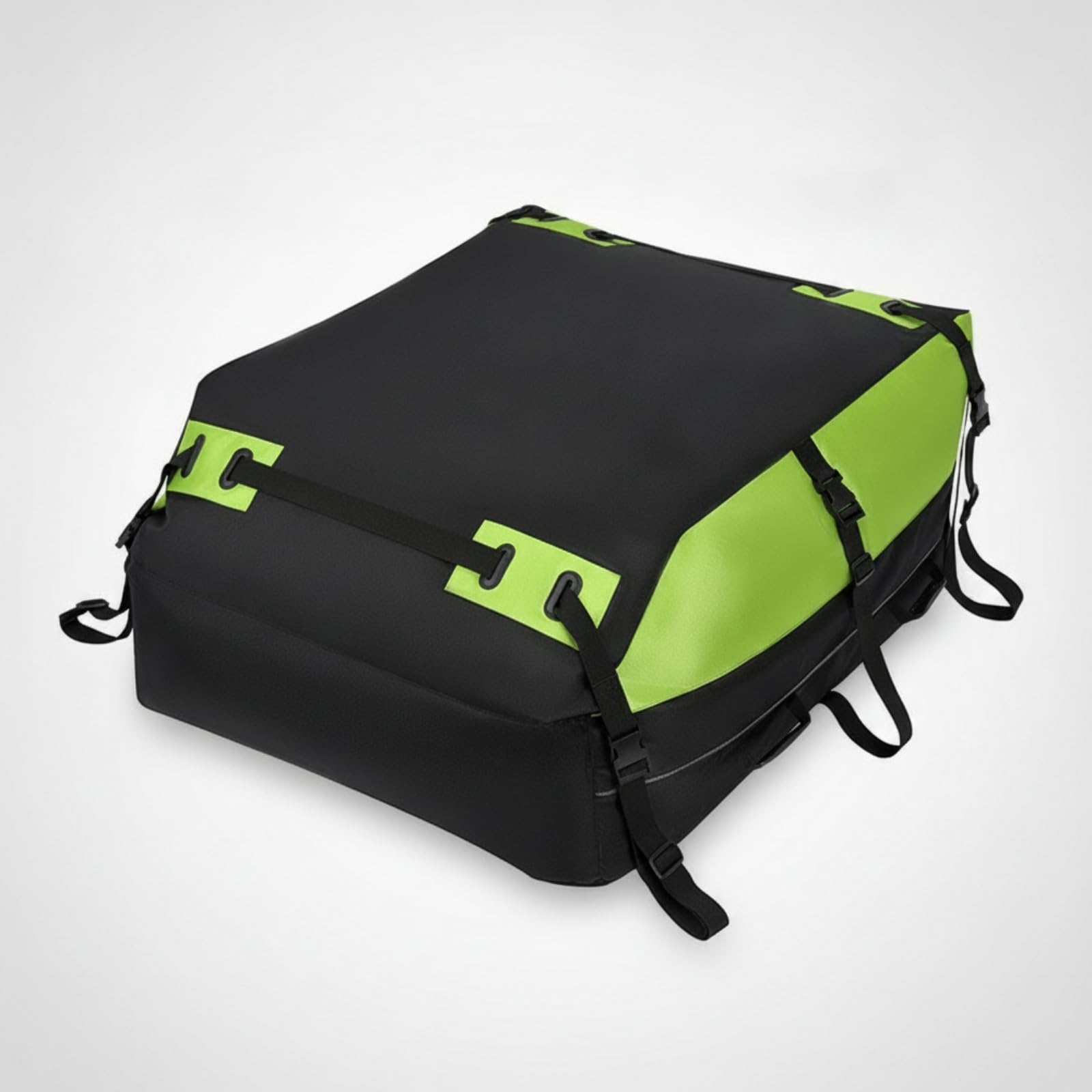 Portapacchi Tetto Auto Borsa Tetto Baule Tettuccio Borsa Bagagliaio Impermeabile Oxford con Cinghie E Fibbie Riflettenti Adatto per Viaggi Campeggio Vacanze Lunghi Tragitti, Grigio