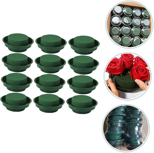 Miniatura 3 de Cajas para Flores Naturales - Bloques de espuma para arreglos florales de espuma floral con cuenco redondo de espuma floral húmedo en cuencos, bases