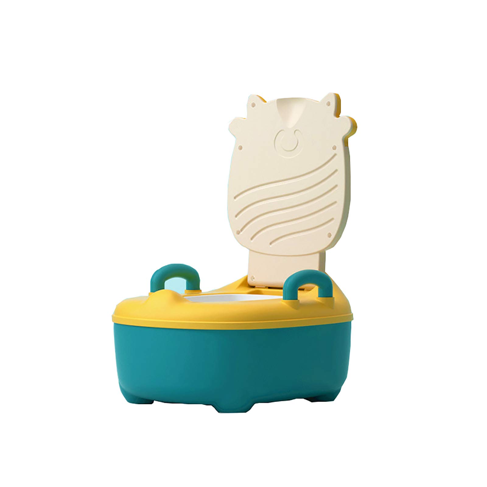 Orinal para niños, Orinal para Entrenamiento, Orinal de Viaje con Tapa, Protector contra Salpicaduras, bebés y niños pequeños,Verde
