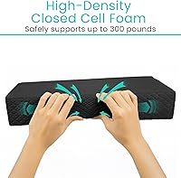 Vista 7 de Vive Almohadilla de equilibrio – Esterilla de yoga grande de espuma para terapia física, entrenamiento de estabilidad, ejercicio de rodilla