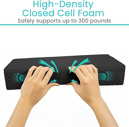 Miniatura 7 de Vive Almohadilla de equilibrio – Esterilla de yoga grande de espuma para terapia física, entrenamiento de estabilidad, ejercicio de rodilla