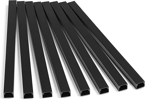 Miniatura 14 de ZhiYo Ocultador de cable de 71 pulgadas (5 x 14 pulgadas de largo), cubiertas de cable para cables en la pared, cubierta de cable para TV montado en