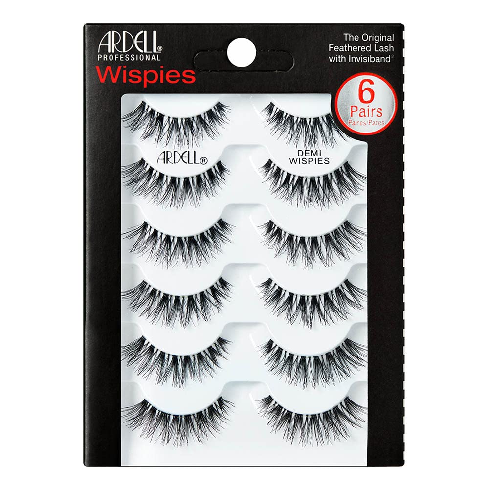 Ardell False Eyelashes Demi Wispies Black, 1 pack (5 pairs per pack)