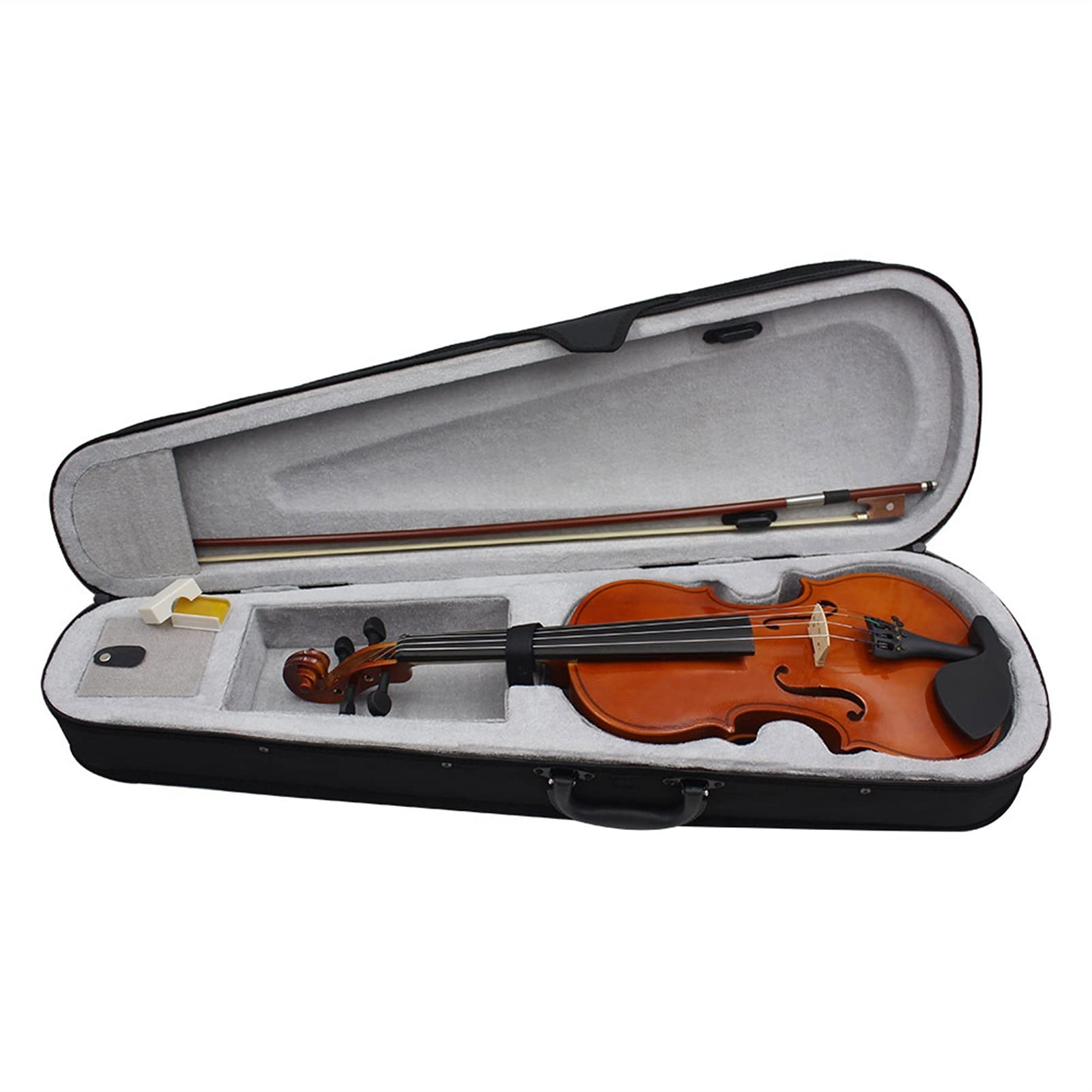 Natürliche Farbe Basswood Violine Anfänger Praxis Helles Licht Beliebte Violine Kinder Erwachsene Violine Anfänger Violine Set(1/2)