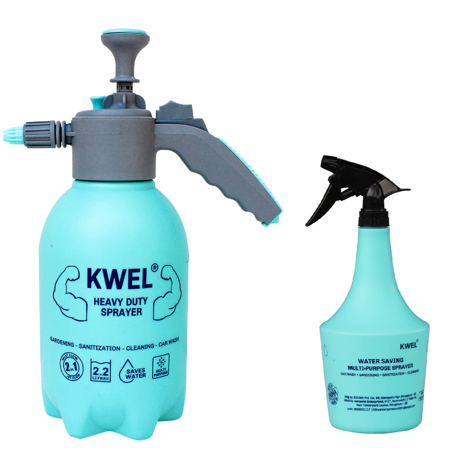 KWEL Heavy duty sprayer orange with 500ml Aqua spray bottle Combo (B09N1D4HZB) Amazon Price History, Amazon Price Tracker