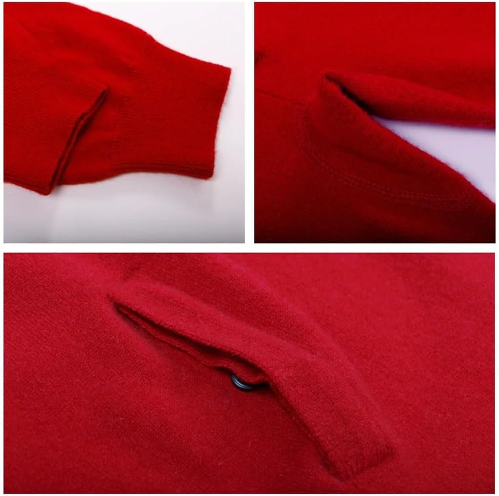 Men's 100% Mongolia Goat Cashmere Pants Medium Thick Leggings Trousers Winter High Waist Knitted Sweatpants