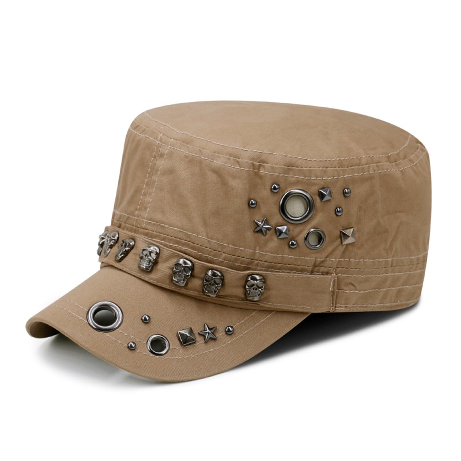 Gorra Militar de Cadete del Ejército Sombrero de Copa Plana, Sombrero Calle, Hip Hop para Uso al Aire Libre