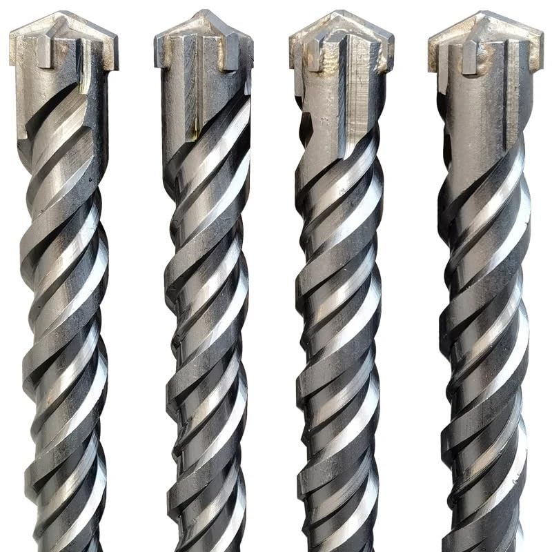 1000mm Extra Long SDS Plus Drill Bit, 32mm Diameter Masonry & Concrete Impact Drill Bit, Heavy-Duty Cross Drill for Hammer Drills, Ideal for Professional & DIY Use