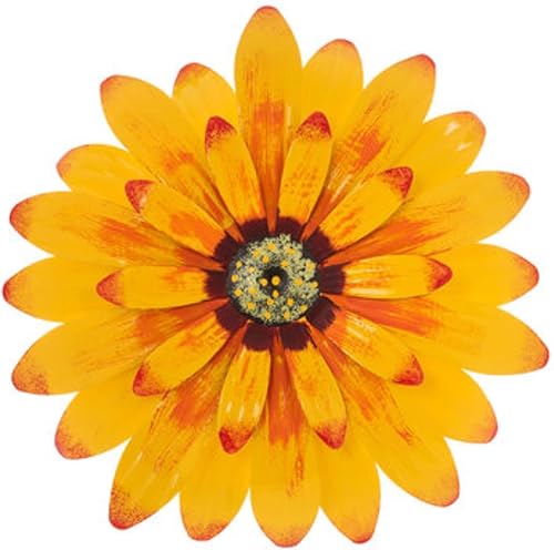 Hobby Lobby Decoración de pared de metal de girasol amarillo para entrada o decoración del hogar