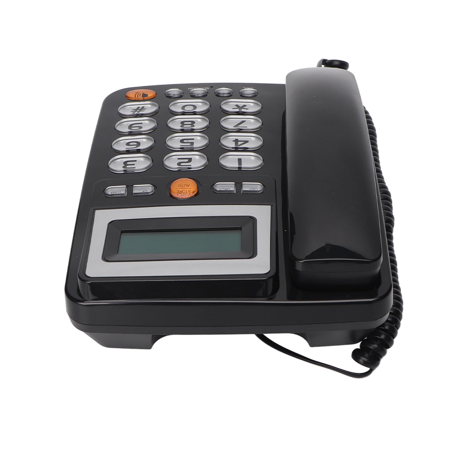 Telefono con Filo con Tasti Grandi Chiamate in Vivavoce Chiamata Rapida LCD Telefono Fisso per Anziani con Problemi di Udito Home Hotel Office