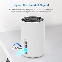 Vista 5 de TP-Link Deco XE75 Pro AXE5400 Sistema WiFi 6E en Malla Tribanda - Puerto WAN/LAN de 2.5G, Cubre hasta 5500 Pies Cuadrados, Reemplaza al Router