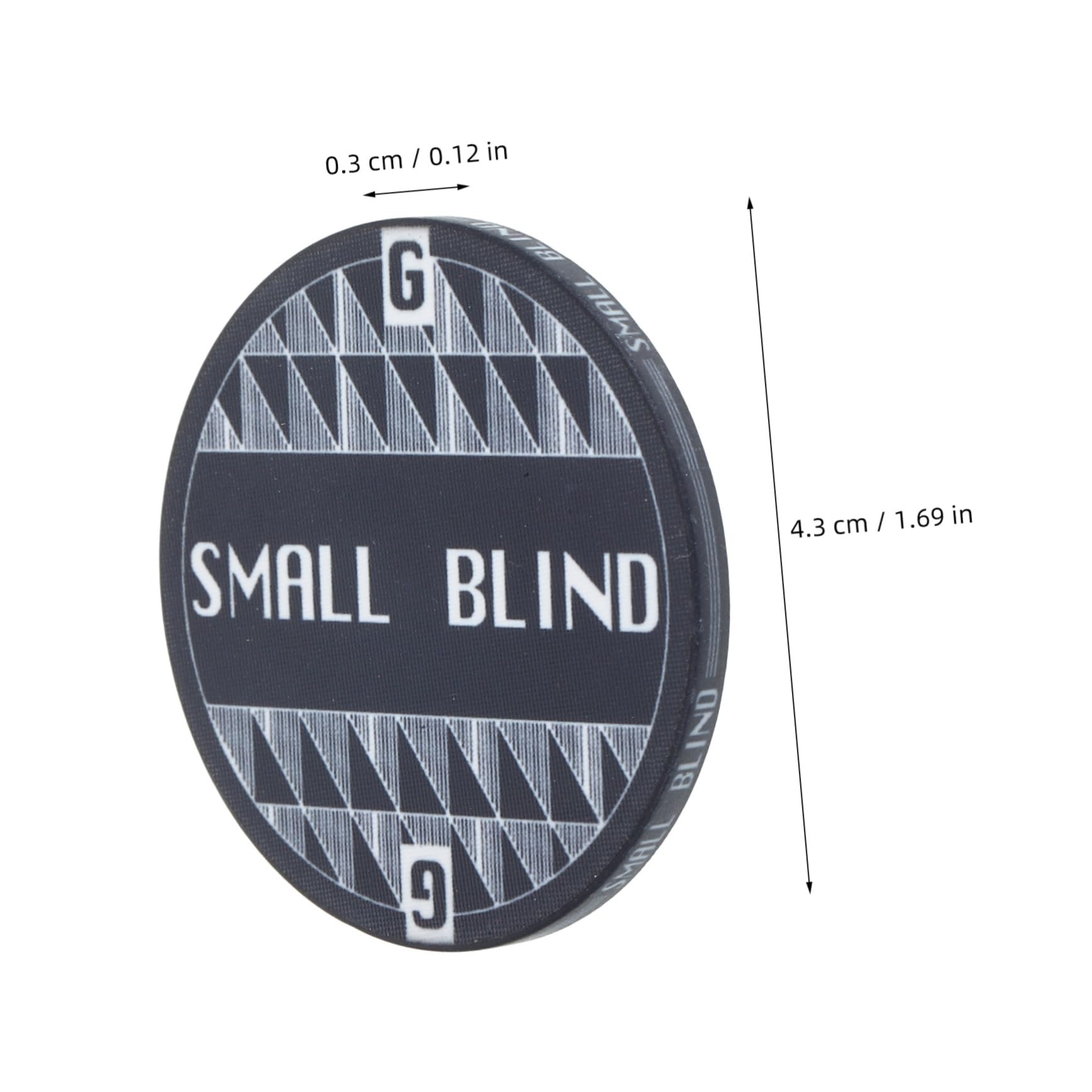 BCOATH 2pcs Poker Blind Tokens Poker Blind Chips Poker Game Accessories Ceramic Poker Markers