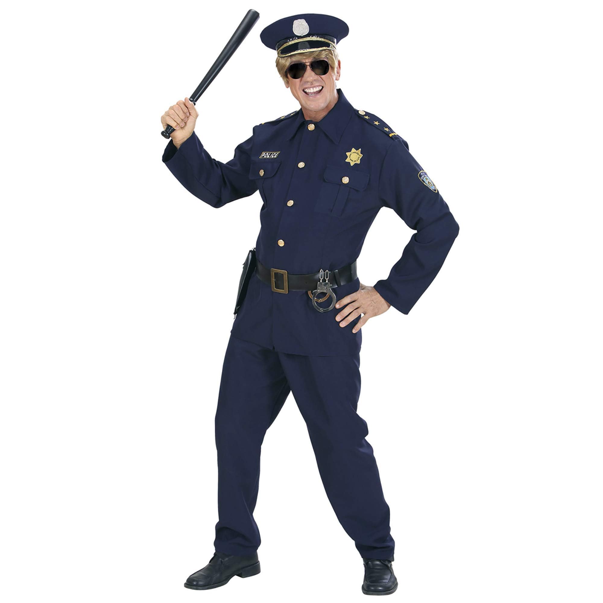 Mens Heavy Fabric Policeman Costume Large UK 42/44" for TV Cartoon & Film Fancy Dress