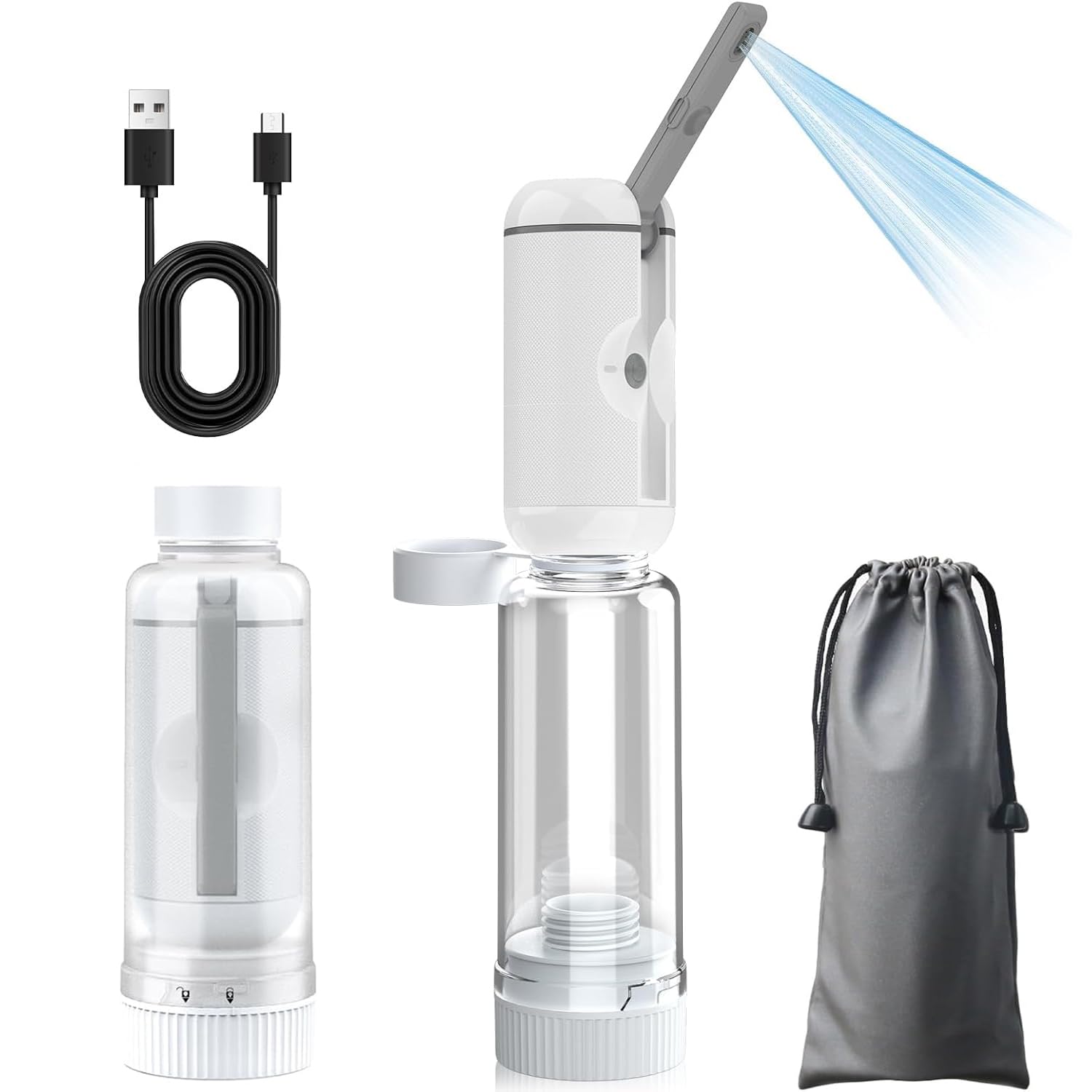 Zooma Draagbare bidet-sproeier, 500 ml, voor op reis, bidet of bidet, voor dames, mannen, kinderen, zwangerschap, lichaamsverzorging 500ml groen