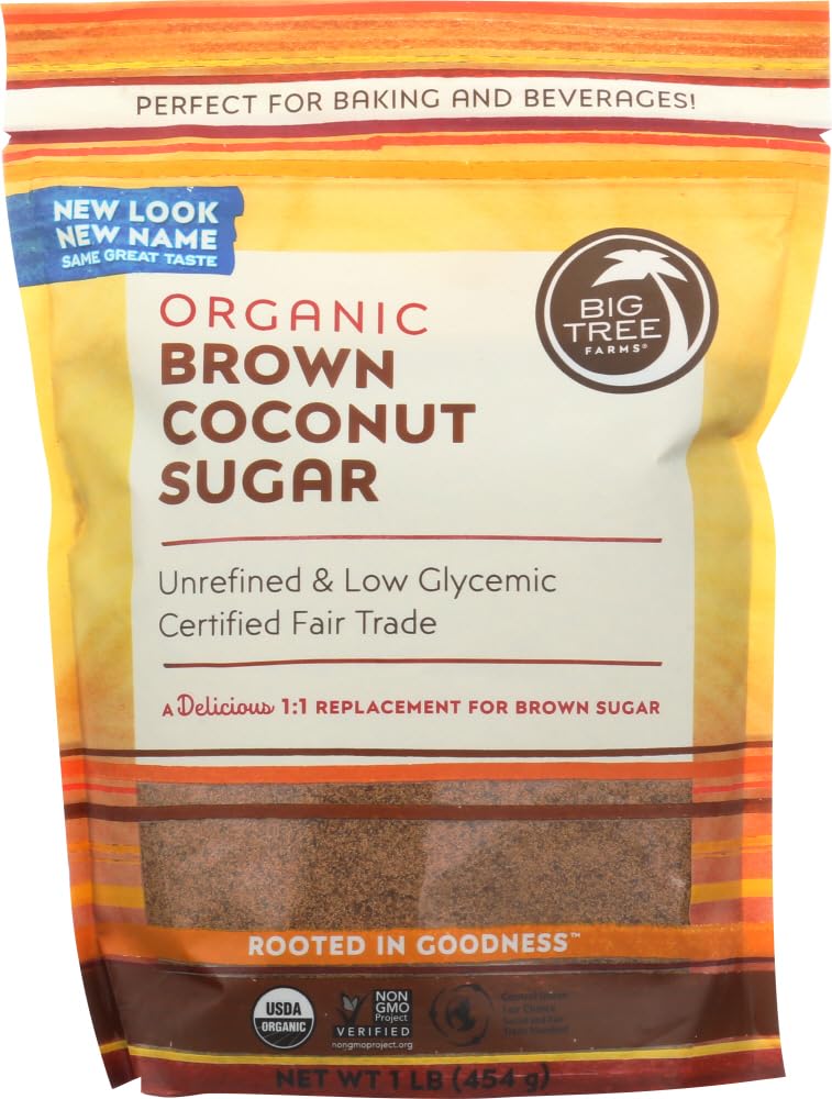 Big Tree Farms, Organic Coconut Palm Sugar, Blonde, 16 oz (454 g) (Pack of 2)