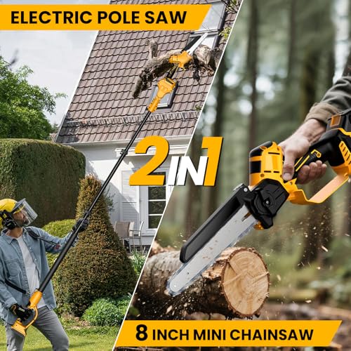 2-IN-1 Cordless Pole Saw for DE Walt