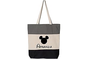 Personalized Mouse Head Canvas Tote Bag: Your Magical Companion
