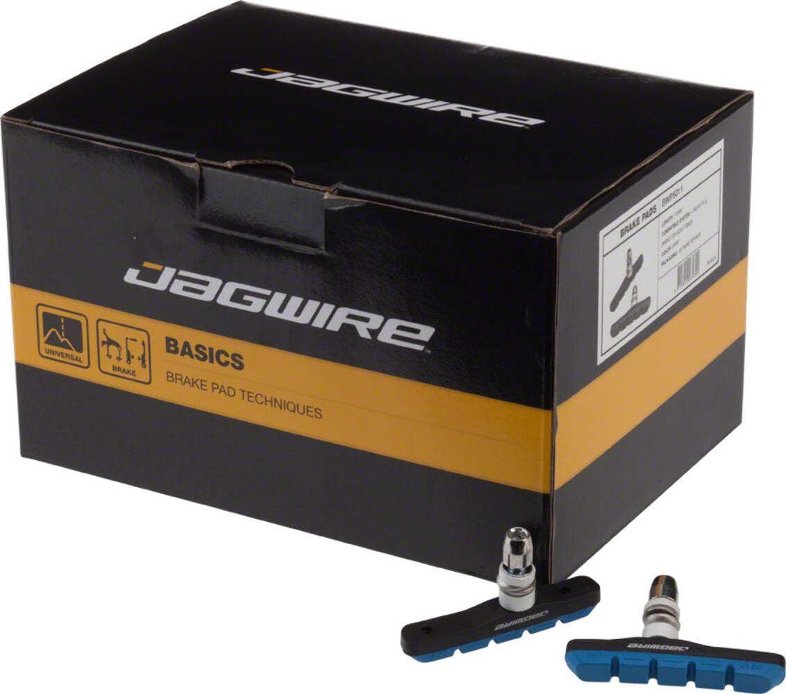 Jagwire Okładziny hamulcowe tarczowe, Mountain Sport klocek hamulcowy V-Brake na feldze aluminiowej, 25 sztuk