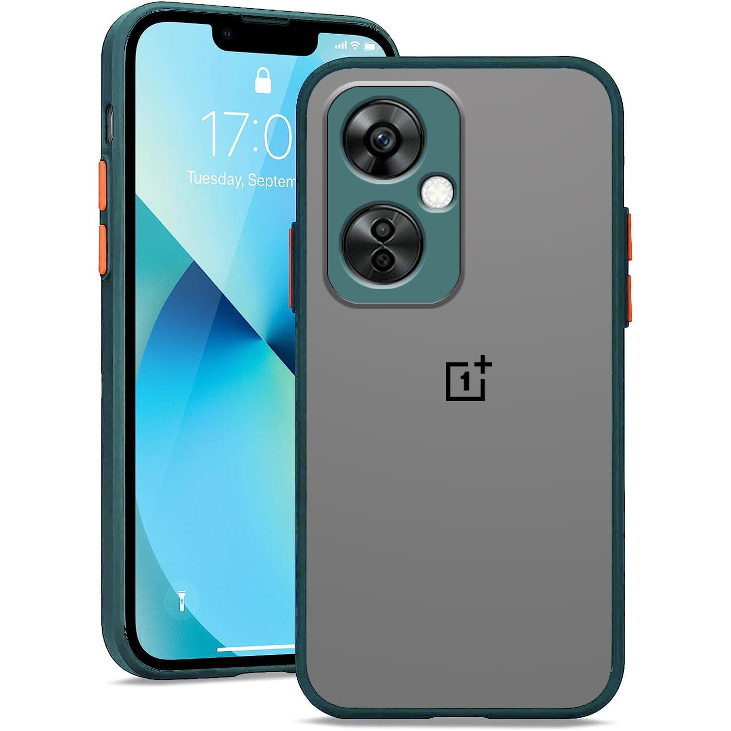 Kit Protezione OnePlus Nord CE 3 Lite 5G - Custodia Trasparente TPU + 3 Pellicole Vetro Temperato 9H, Bumper Morbido Antigraffio