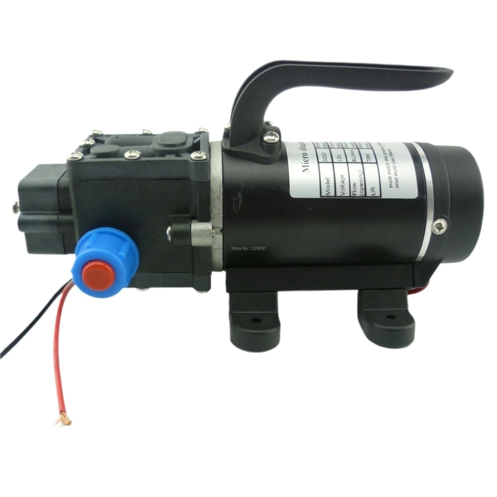 Pompe à eau haute pression 24V électrique miniature auto-amorçante