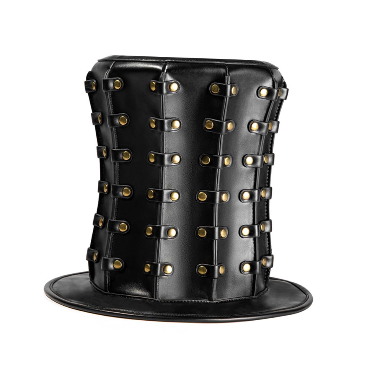 COLLBATH Punk Style Hochzeits-hut Mit Nieten Eleganter Cap Für Halloween Jazz-events Und Kostümpartys Accessoires Für Unvergessliche Feiern
