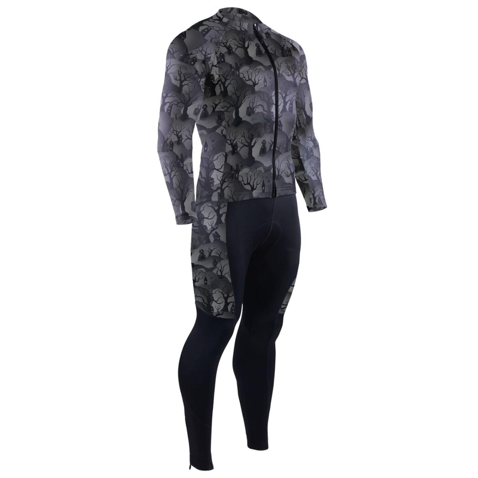 Radtrikot-Set mit Taschen, schnelltrocknend, für Herren, gepolstert, 3D-gepolstert