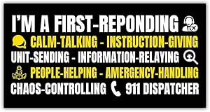 Amazon.com - ROMITOP I m A First Responder Bumper Sticker 911 ...