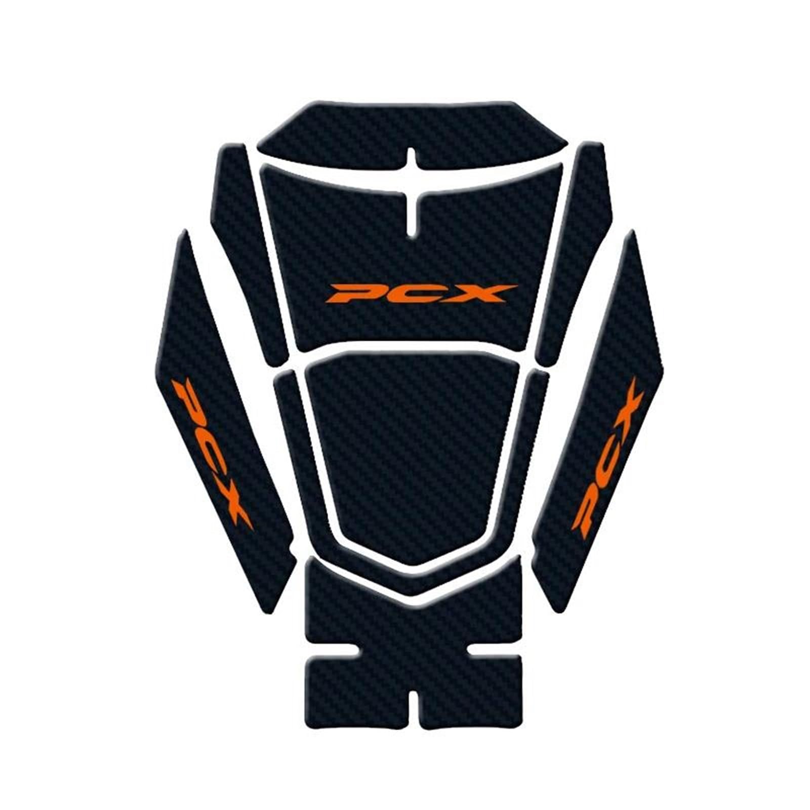 Dtsgcx Color2 Carbon Fiber Motorcycle Stickers Tank Pad Protector Decals For Pcx160 Pcx160 Pcx 160 2021(Color2)