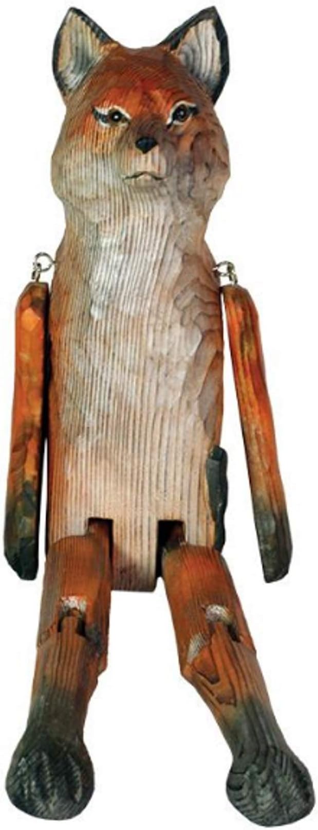 Whittled Woodland Fox Shelf Sitter
