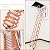 Motorized Attic Ladder Retractable Loft Access Ladder, 12 Steps Pull Down Stairs, 660lb Capacity Ceiling Mounted Folding with Rod, Ideal for Attics,and High Ceilings (White)